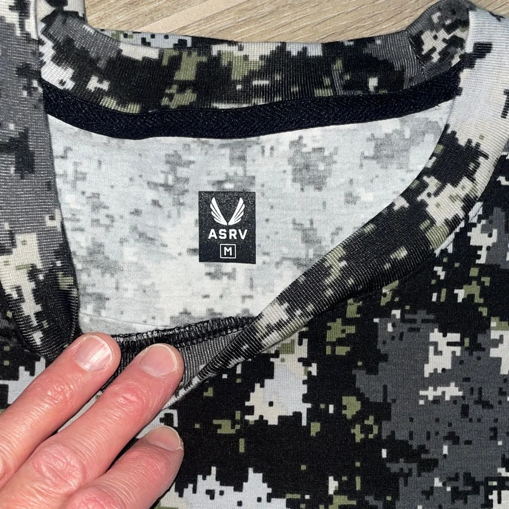 ASRV Lot Black Logo Tee Shirt  Blue and Black Camo Tops - Short Sleeve Bundle - Picture 5 of 9
